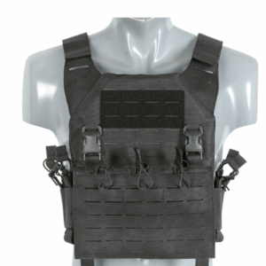 Kamizelka Recon Plate Carrier Laser-Cut Buckle Up z ładownicą na magazynki AR/AK – Czarna [8Fields]